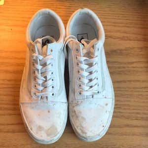 White old skool vans
